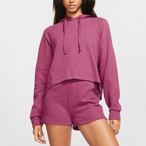 Nike Sportswear Ribbed Hoodie and Short Set